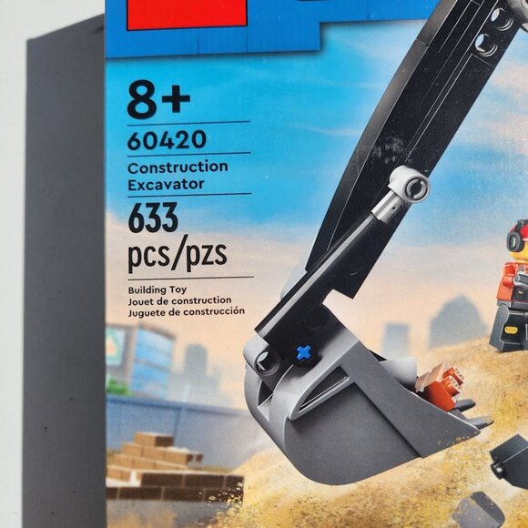 NEW Lego City Construction Excavator Toy Building Set 60420 Truck Playset 633-pi - Picture 9 of 14
